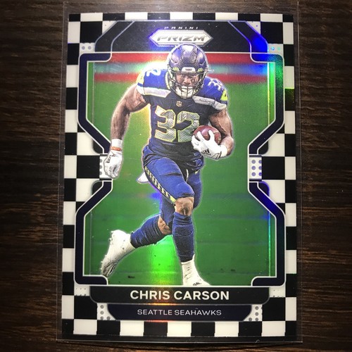 ネカ　ヒックス　ハドソン 2021 Panini Prizm Chris Carson Checkerboard SP #46 Seahawks