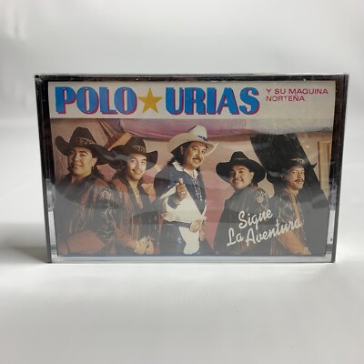Polo Urias y su Maquina Nortena Cassette Sigue la Aventura 1995 Fonovisa New