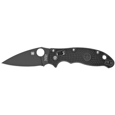 Spyderco, Manix, 3.375'' 2 Folding Knife, Black Blade, Lightweight, Black