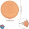 2 Pack Terracotta Brown Sugar Saver, Reusable Brown Sugar Keeper Terra Cotta Sugar Softener Container Disc for Food Storage Containers