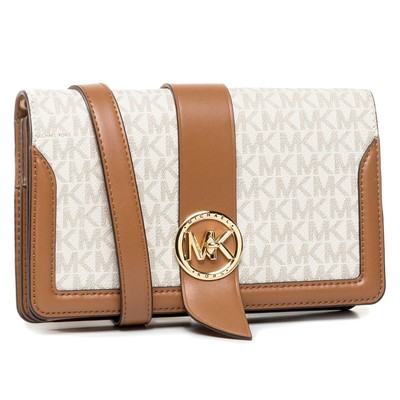 

Сумка через плечо Michael Kors Charm Md Triple Gsst через плечо, ванильный цвет, новинка, Michael Kors Jet Set Travel