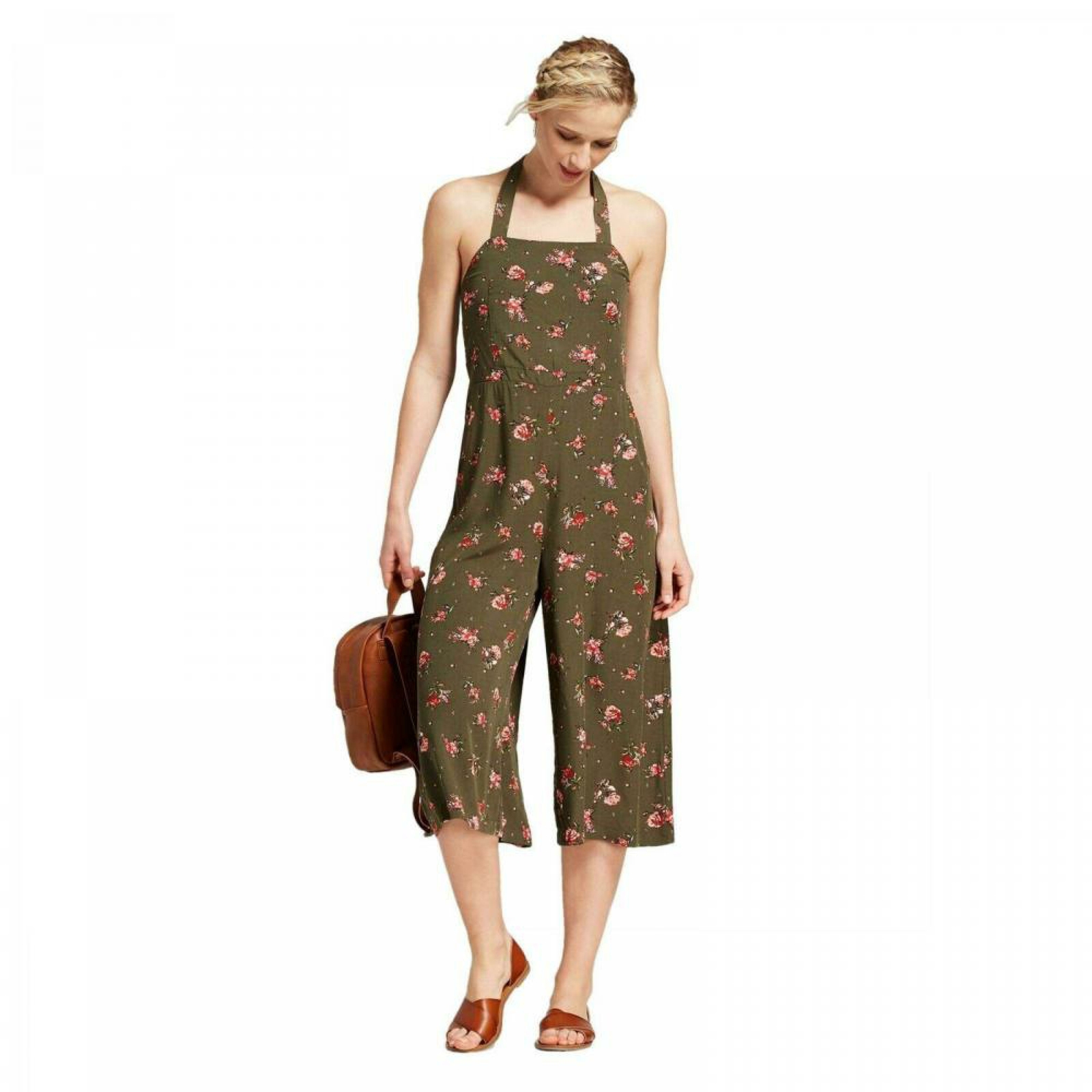 floral overall jumpsuit