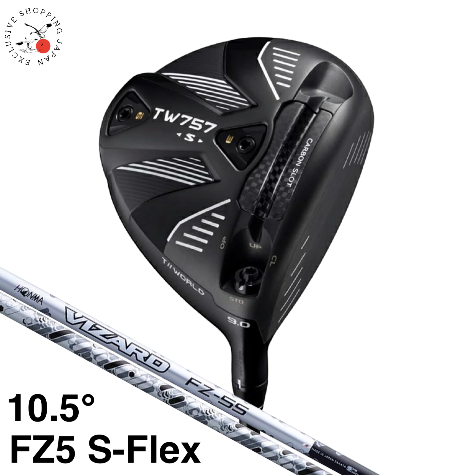 HONMA 【 VIZARD for TW757 45 】FLEX-R HONMA Tour World 2022 TW757 Type-S Driver 10.5° Vizard FZ5