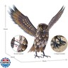 Natelf Garden Owl Sculptures and Statues, Standing Metal Bird Yard Art Sculpture for Patio Backyard Pond Outdoor Decorations