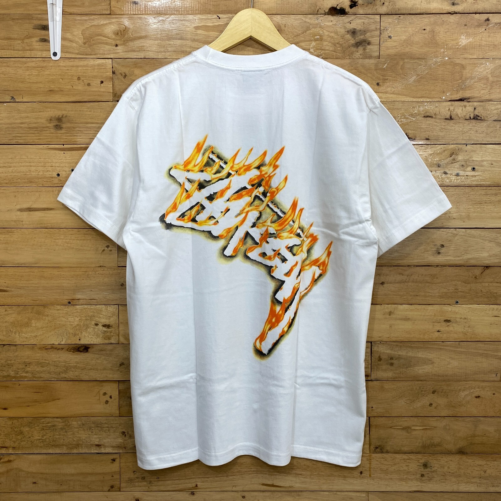 ★送料・関税込★Stussy★Burning Stock T-Shirts White★ Stussy Burning Stock Tee White BNWT | eBay
