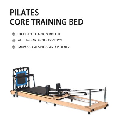 Home Gym Yoga Pilates Bed Beech Wood Pilates Equipment Pilates, Studio Reformer
