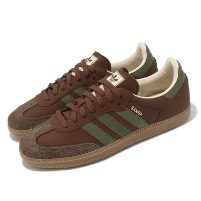 adidas Originals Samba OG Brown Olive Strata Men Casual Lifestyle Shoes IE9122