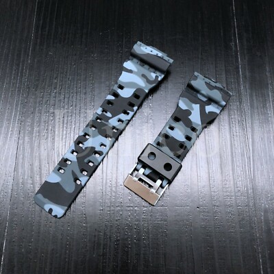 Casioak GD-100/110/120 GLS-100/8900 GR/GW/G-8900 Silicone Rubber Watch Band Blue