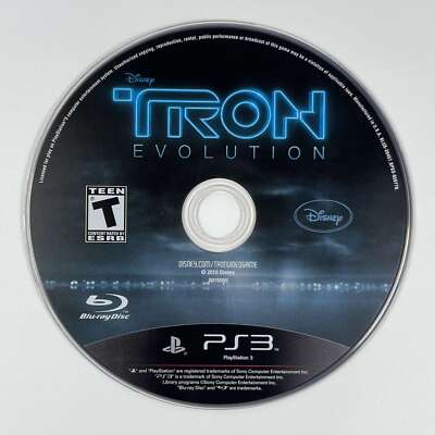 Tron Evolution Sony PlayStation 3 Video Game Disney - DISC ONLY