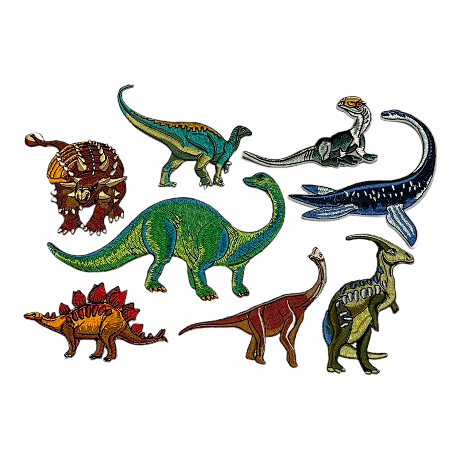 Embroidery Dinosaur Patches Sew On Iron On Patch Flowers Badge Fabric Applique
