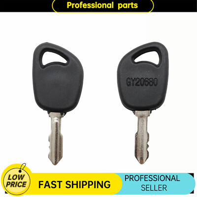 2PCS Ignition Key AM135345 For John Deere Lawn Mower Tractor GY20680 AM131946