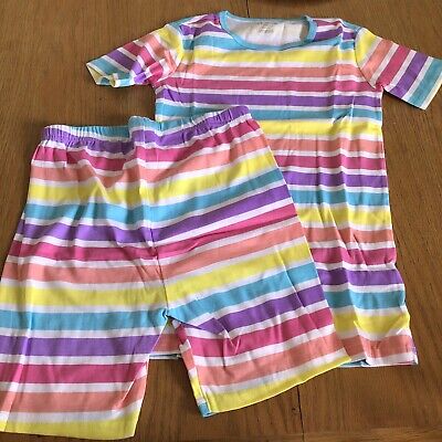 2PC: The Children Place Girls Multicolor Stripe Pajama Short Set, Sz XXL(16) NWT