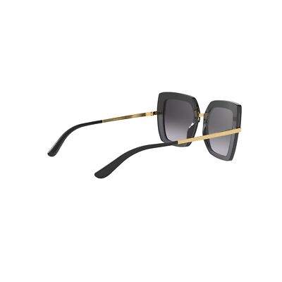 Pre-owned Dolce & Gabbana Dolce And Gabbana Dg4373 32468g Top Black Dg4373 Square Sunglasses Lens Categor In Gray