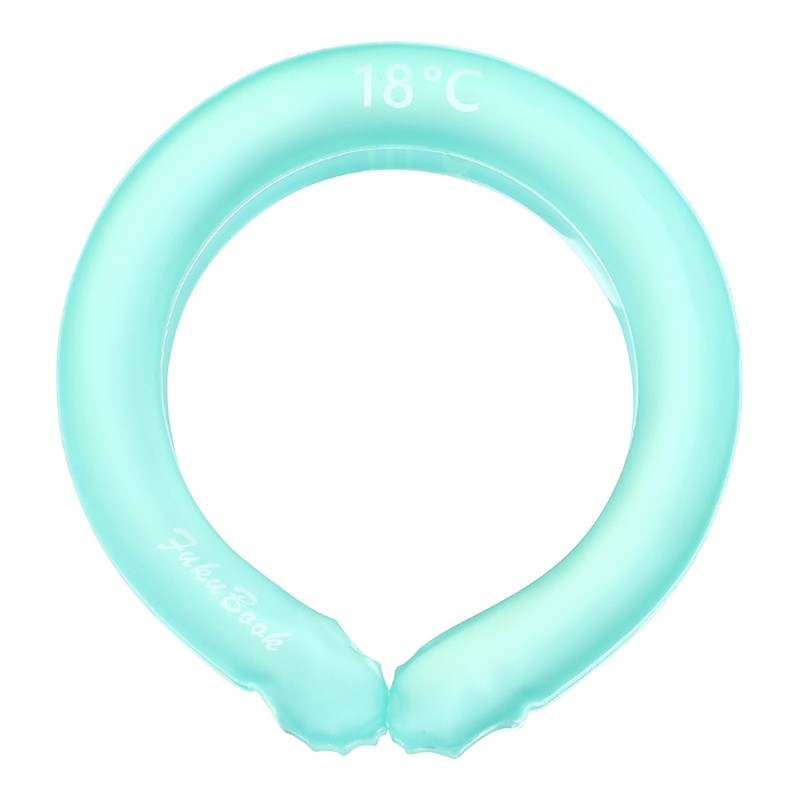 Neck Cooling Ring Wearable Ice Gel Wrap Summer Heat Cooler Cushion Tube Reusable