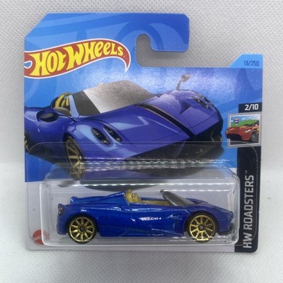 Hot Wheels Pagani 17 Huayra Roadster Blue HW Roadsters 2024 #13 Short Card