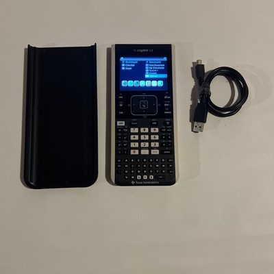Texas Instruments TI-Nspire CX Calculator W/ Charging Cable And Cover