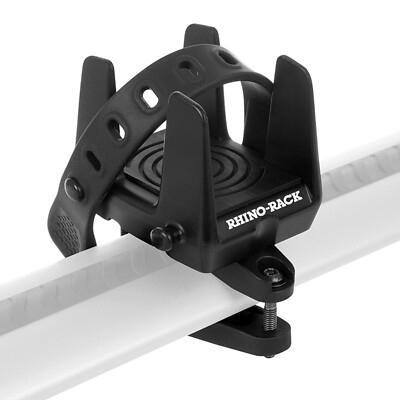 Rhino Rack Universal Multi Purpose Cargo Holder Mount w/ Rubber Strap Set of 2