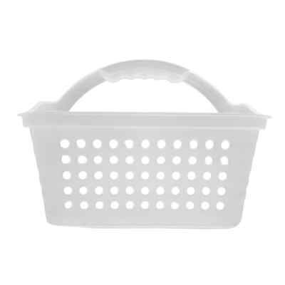 Mainstays Small Portable Shower Caddy Frost Plastic