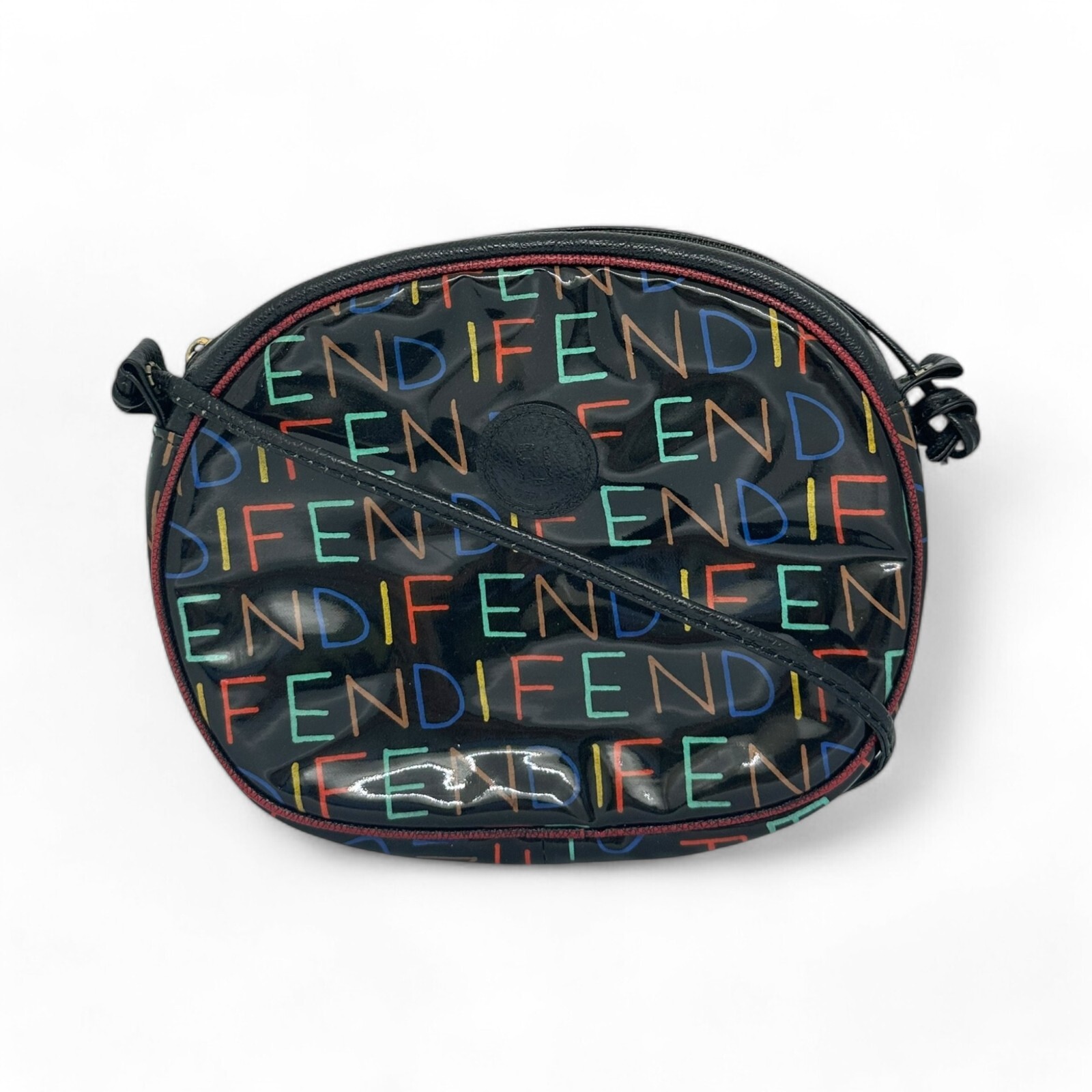 Authentic Fendi Crossbody Bag Vintage Multicolor Logo