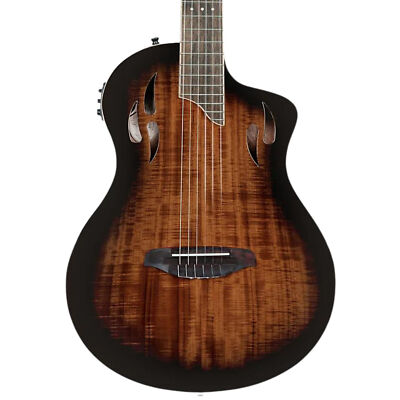 Ortega RTPDLX TourPlayer Series Thinline A/E Classical, Acacia Top, Gloss Burst