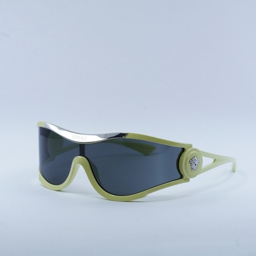 Pre-owned Versace Ve4475 548687 Yellow/dark Grey 42-142-110 Sunglasses In Gray