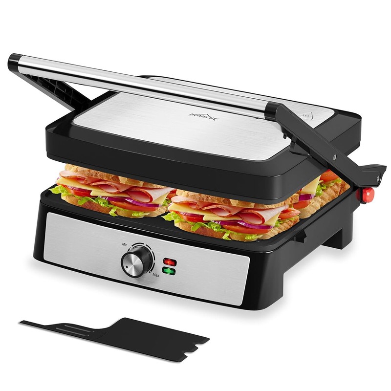 2200w Kontaktgrill Xl Elektrogrill Tischgrill Sandwich Maker Panini Grillplatten