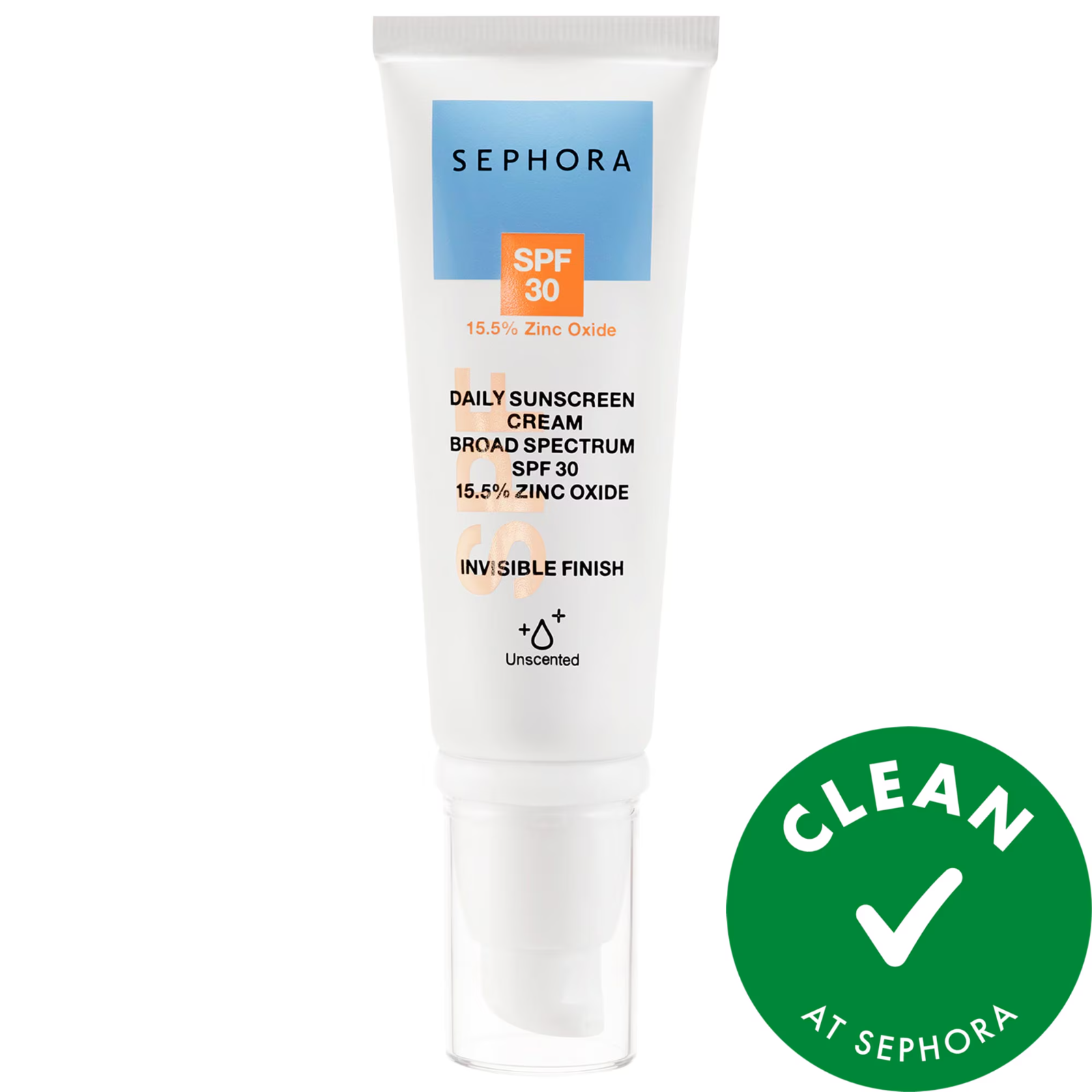 SEPHORA SPF 30 15.5% Zinc Oxide DAILY SUNSCREEN CREAM BROAD