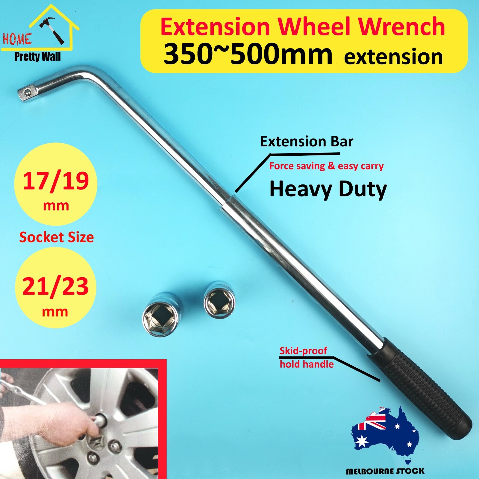 extension wheel wrench bar socket 17 19 21 23 mm drive auto car Tyre