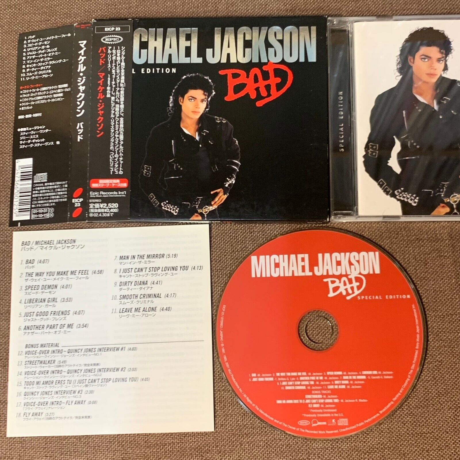 MICHAEL JACKSON Bad JAPAN CD 2001 Special Edition EICP23 MICHAEL JACKSON Bad JAPAN CD 2001 Special Edition EICP23