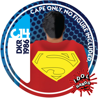 c14 DKR 1986 Superman Wired Cape 1:12 Mezco For VToys Zero BMS IDOL HANDS