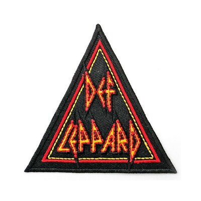 Def Leppard Triangle Logo Embroidered Iron On Patch - Officially Licensed 076-B