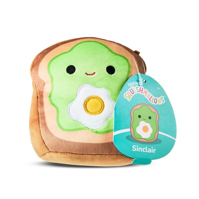 Original Squishmallows **SINCLAIR AVOCADO TOAST W/EGG 5'' MINI PLUSH** NWT