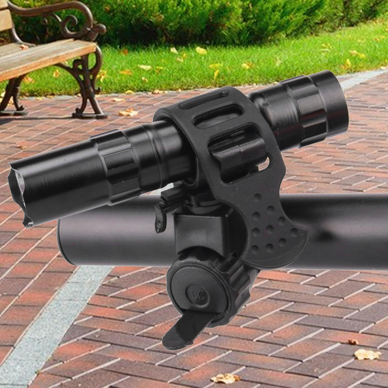 Bike Light Clip Rotation Bicycle Mount Holder For LED Flashlight Lamp