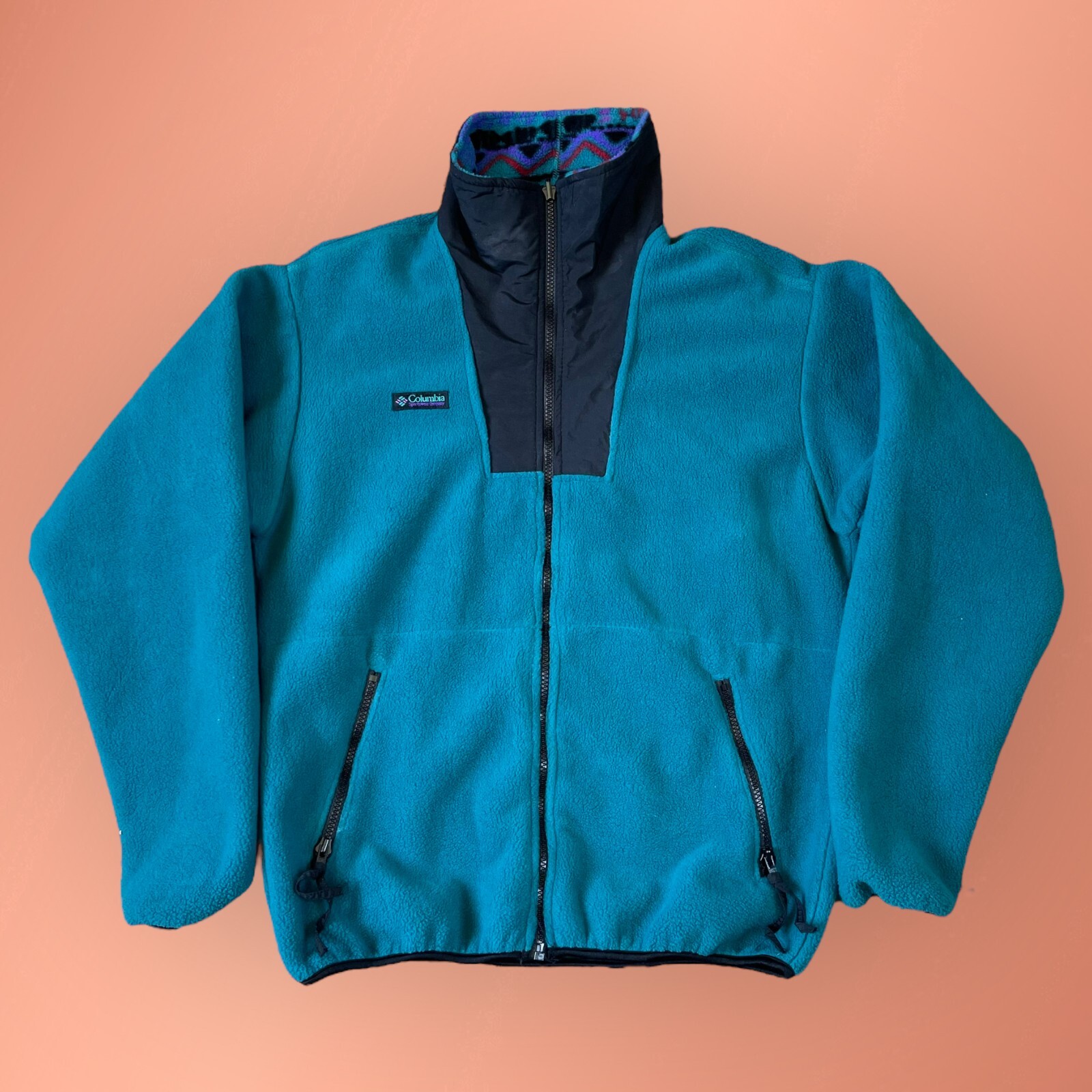 【90s】Colombia zip up nylon jacket old短丈 90s】Colombia zip up nylon jacket old短丈