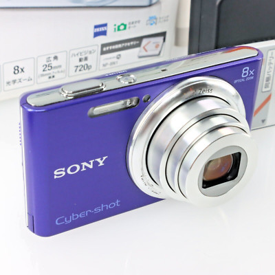 [N. Mint] SONY Cyber-shot Digital Camera DSC-W730 Blue 16.1 MP 8x Zoom Japan