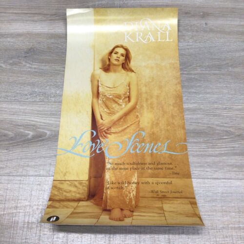 Diana Krall Love Scenes Rare Original 1997 Promo Poster 12" X 24"