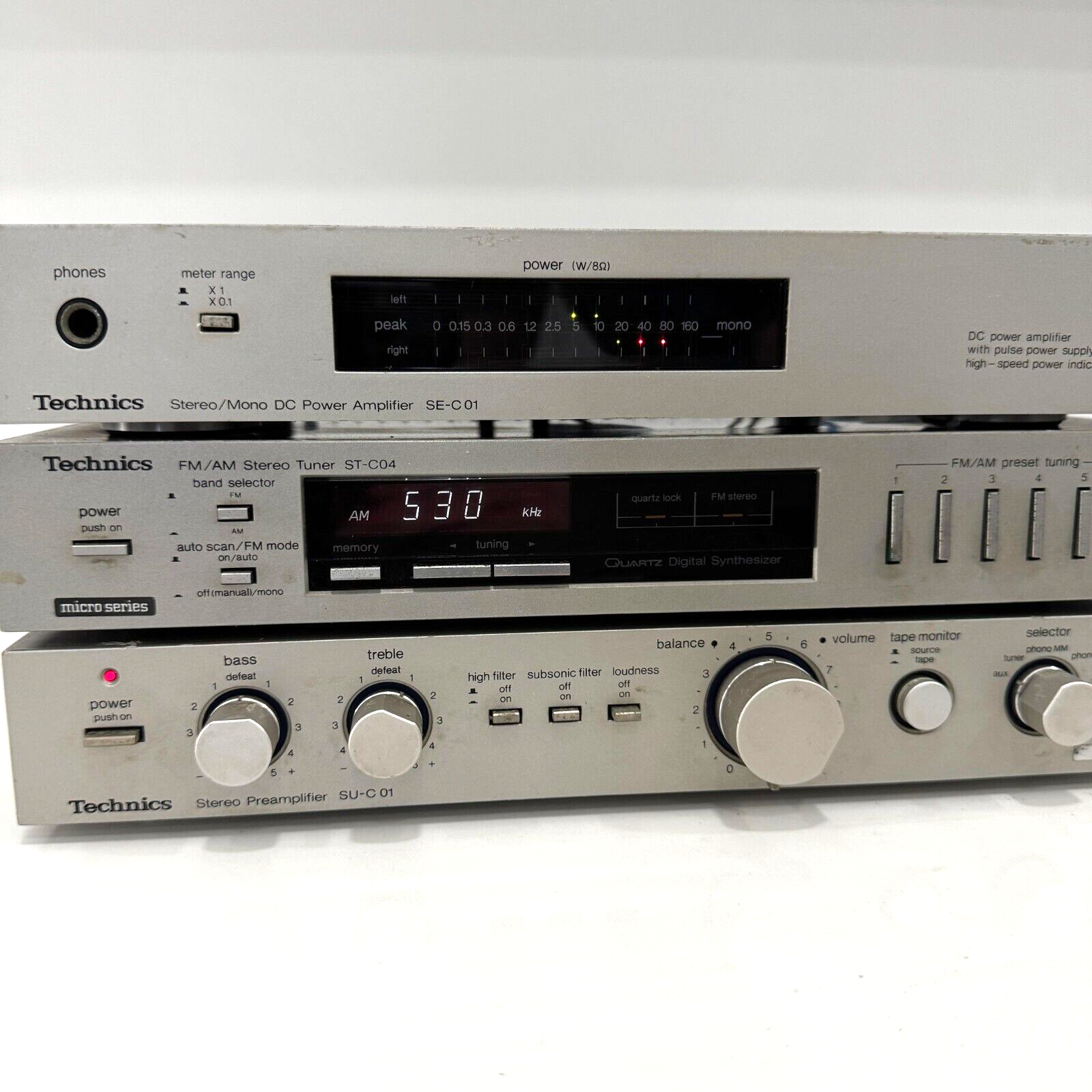 Technics SE-C01 / SU-C01 / ST-C01 中古現状品 Technics SE-C01 / SU-C01 / ST-C01 中古現状品 Technics-SE-SU