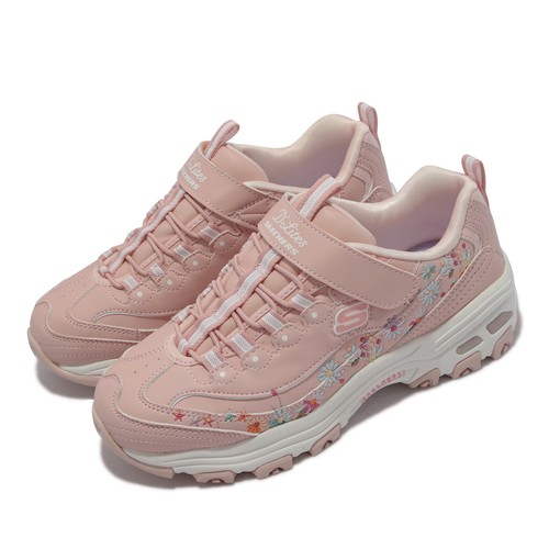 Skechers D Lites-Dreamy Daisy Pink White Strap Kid Preschool Casual 302525-LLTPK