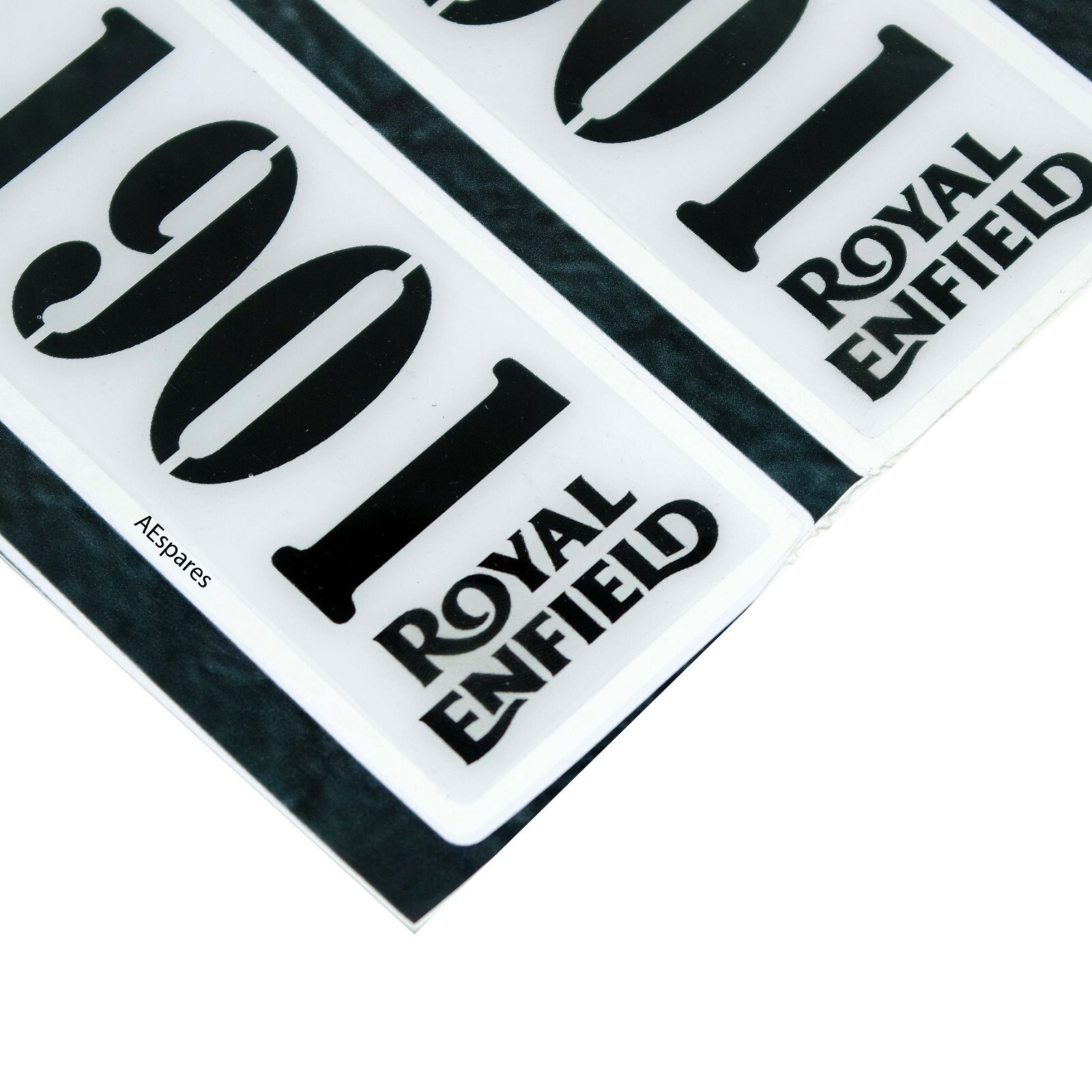 Fits Royal Enfield MLG 1901 Logo Chaise Rear Side Bumper Sportive Sticker  