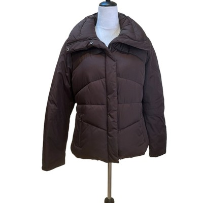 Gap Chocolate Brown  Preppy Winter Puffer Jacket Size L