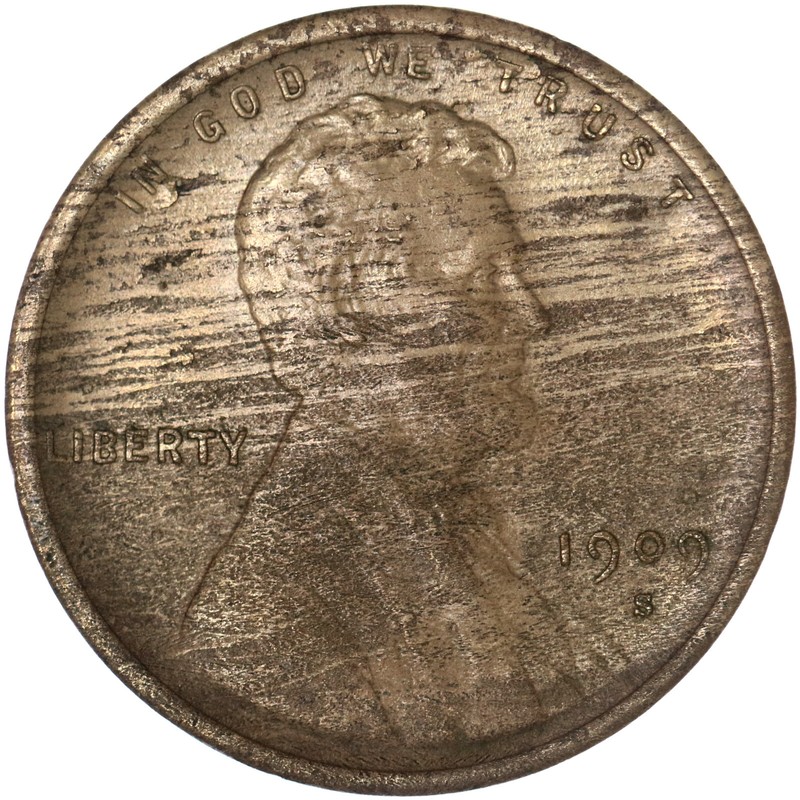 1909 S VDB Lincoln Wheat Cent Extra Fine Penny XF