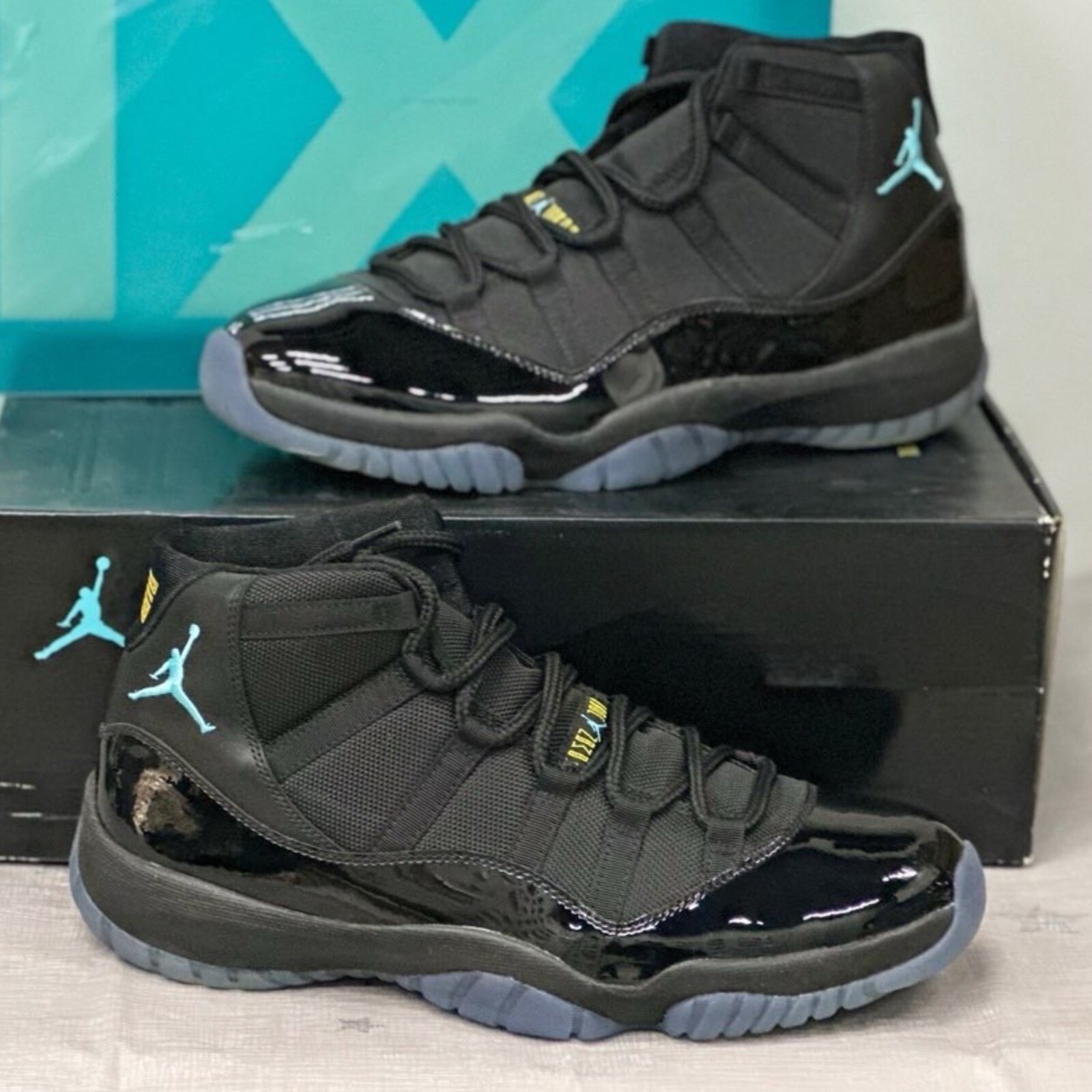 Air Jordan 11 Retro 45 ブラック　27cm AIR JORDAN 11 RETRO JUBILEE 25th ANNIVERSARY (GS) SIZE 6.5
