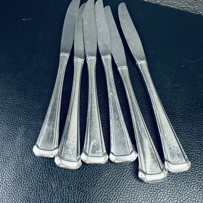 Oneida MAESTRO ST LEGER Stainless Flatware Set of KNIVES knife 6 Pc