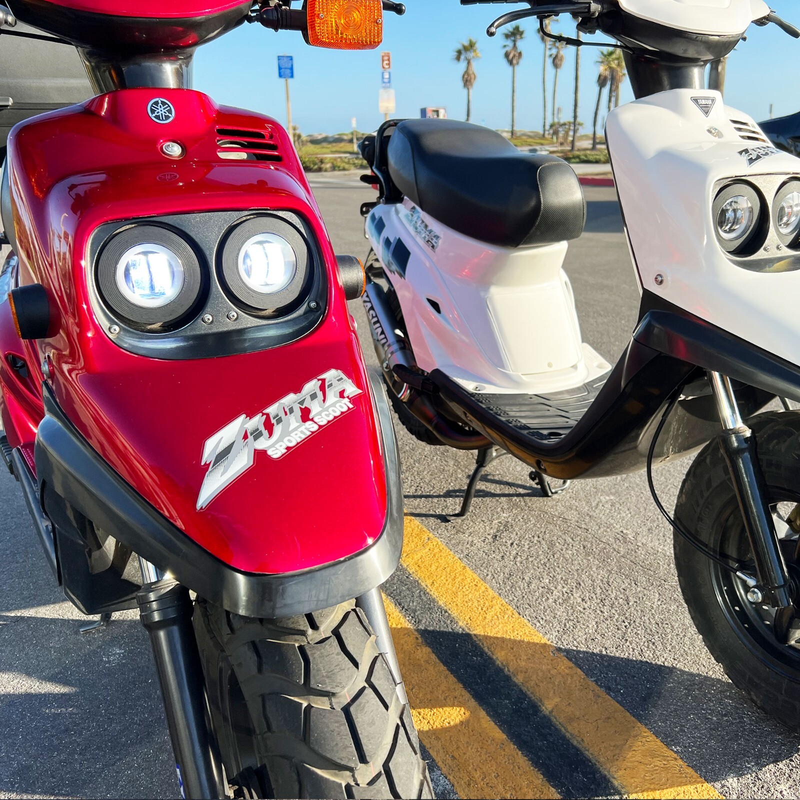 yamamu Amazon.com: Yamaha Zuma PREBUG 89-01 LED Headlights (White