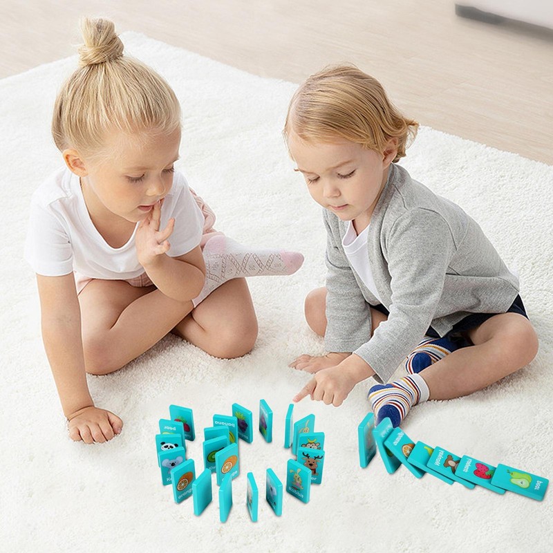 Memory Game Wooden Card Games Fun Preschool Board Game Fruit Matching Cards