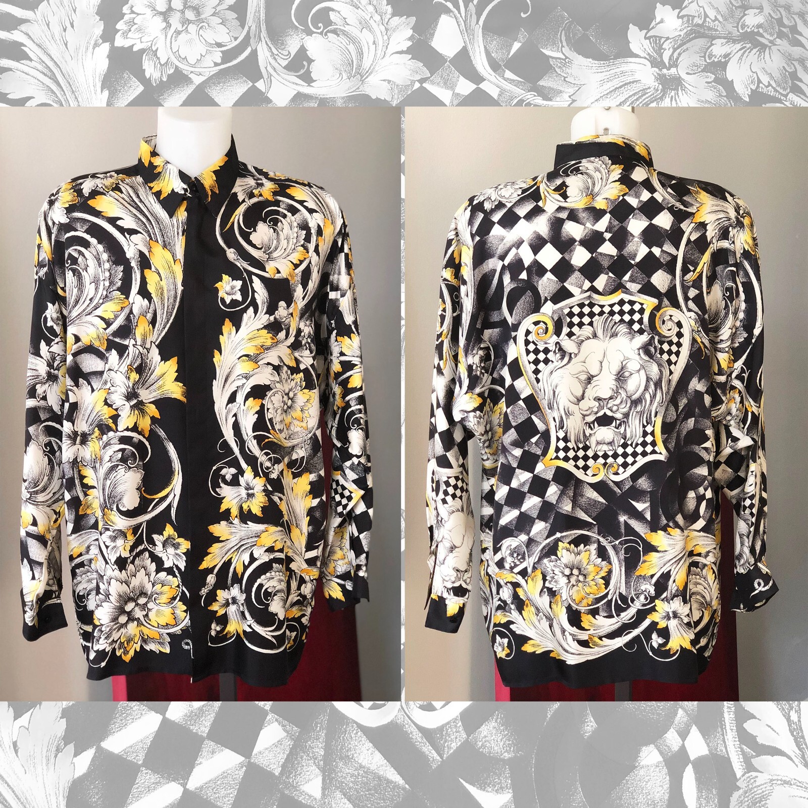 トップス vintage made in ITALY VERSACE silk shirt $_57.JPG?set_id=880000500F