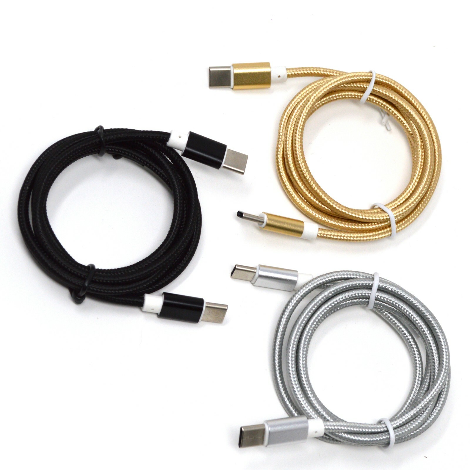 PACK of 3 - (USB-C to USB-C) Cable Male Type-C Cable Cord Fast Charger Charging