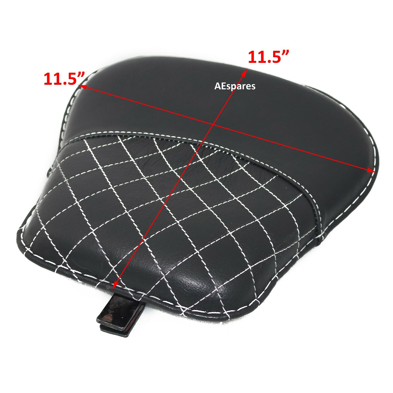 Fits Royal Enfield Classic 350 500 Front Rear Leather Black Seat with Spring  
