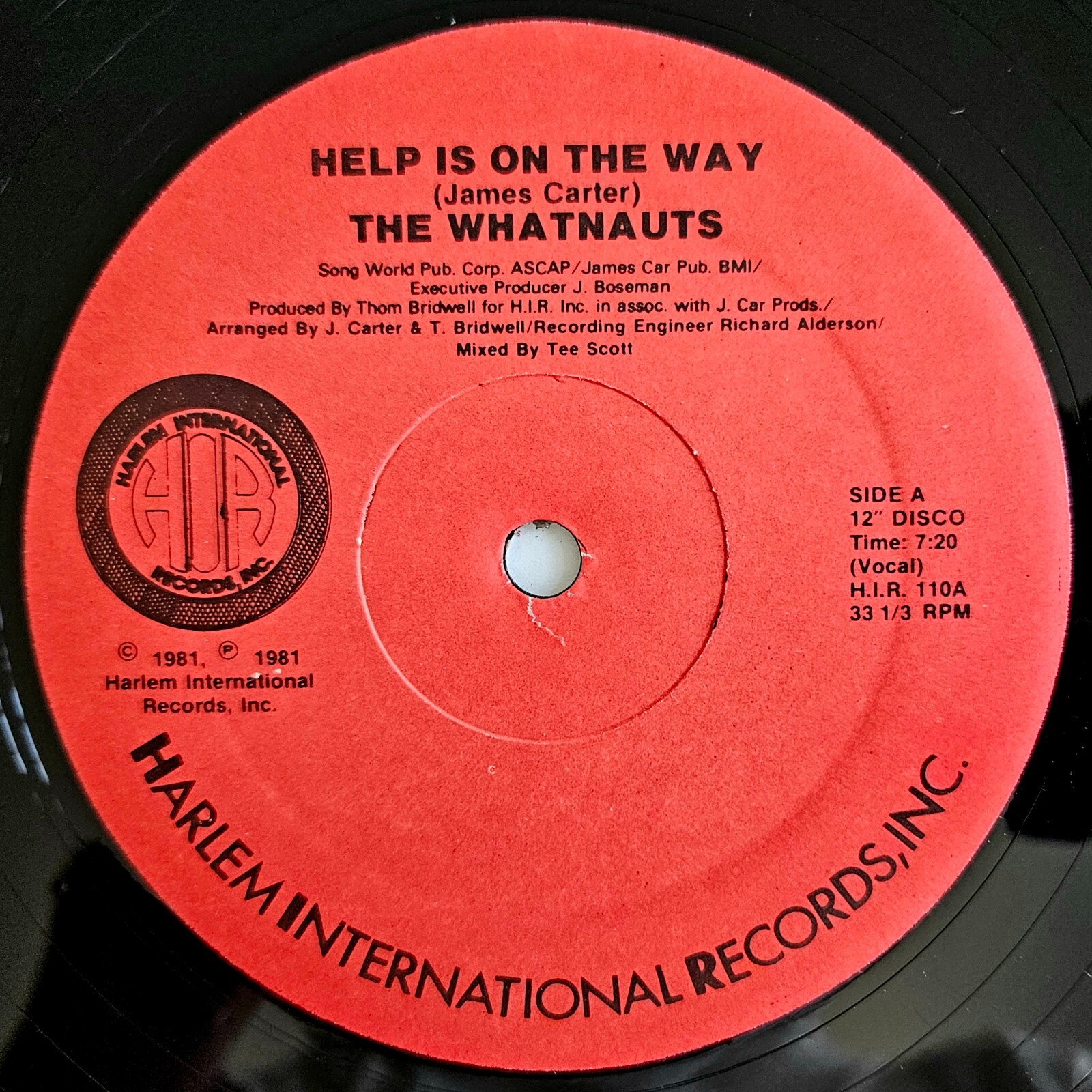 BOOGIE / DISCO-FUNK - WHATNAUTS - HELP IS ON THE WAY