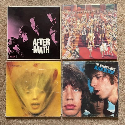 The Rolling Stones (4 vinyl LP albums) After-math, Only Rock & Roll, Goat's Head